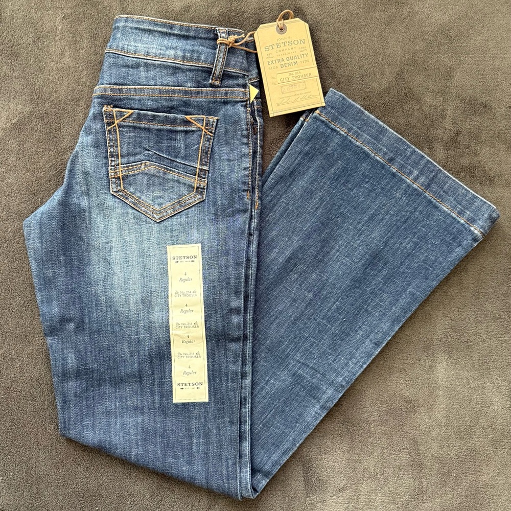NEW Stetson Women's Classic Dark Blue Flare Jeans For $70 or BETTER OFFER
